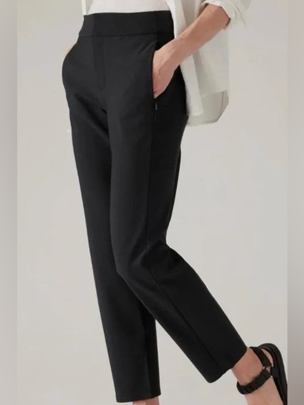 Athleta Stella Trousers high waist comfortable tailored stretchy travel pants